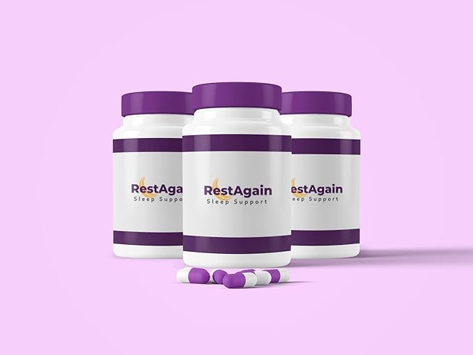 RestAgain Sleep Support - 90 Capsules Melatonin GABA Magnesium L Theanine Ashwagandha and More