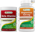 Beta Alanine Pure Powder 1 Pound &amp Magnesium Glycinate 425 mg
