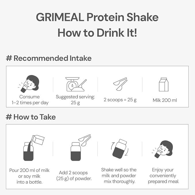 GRIMEAL Meal Replacement Shake ㅣ 12 Flavors for Daily Nutrition ㅣ High Protein Low Sugar Formula ㅣ Plant &amp Whey Protein Blend ㅣ Includes 11 Vitamins &amp Minerals ㅣ Sweet Potato 750g Powder