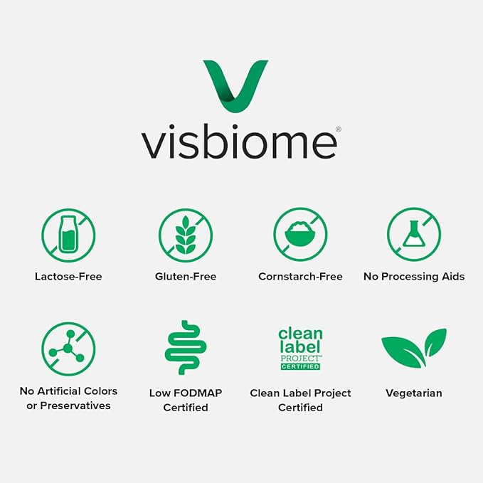 Visbiome® GI Care - High Potency Probiotic - 112.5 Billion CFU Live Probiotics Original De Simone Formulation Made in USA 240 Capsules.