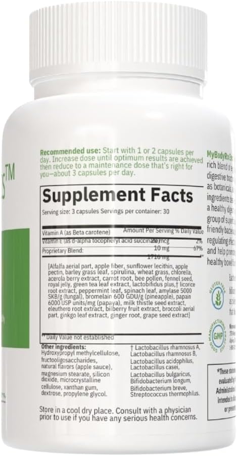 Endobiotics Gut Support Supplement - Rich Blend of Eight Beneficial Bacteria for Optimal Digestive Health-90 Capsules 2pk