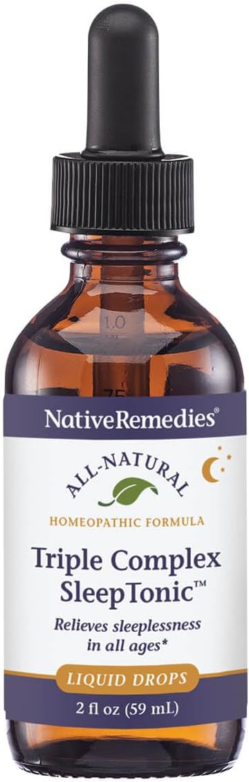 Native Remedies Triple Complex Sleep Tonic - Relieves Mild Tension and Sleeplessness Increases Drowsiness and Restores Healthy Sleep Patterns - 59 mL
