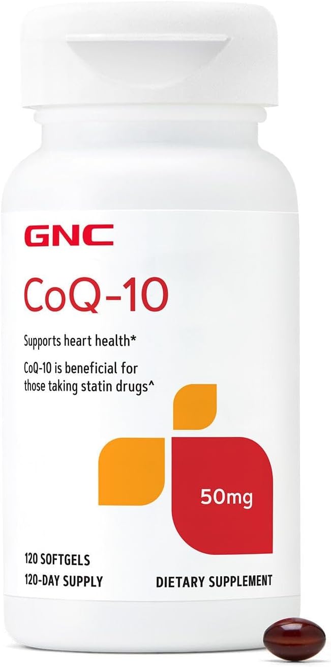 GNC CoQ-10 50mg Supports Heart Health 120 Count