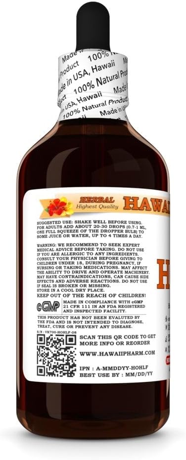 Hawaii Pharm Hops Extract Tincture for Restful Sleep and Calm Supports Digestive Comfort Promotes Relaxation Encourages Kidney Function - 4 fl.oz