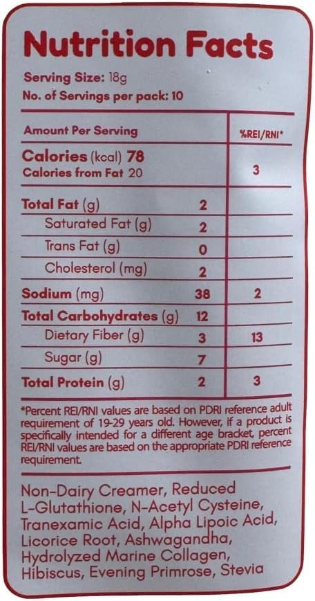 Dear Face Beauty Strawberries &amp Cream Collagen Drink 10 Sachets x 18g
