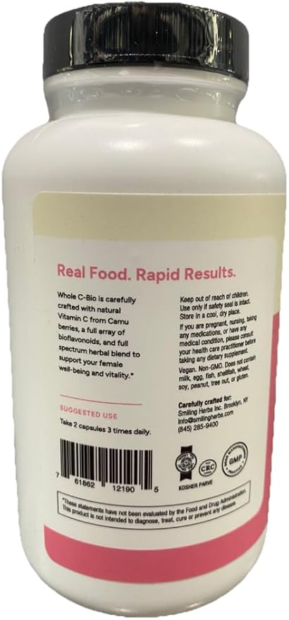 Whole Food C-Bio bioflavonoids with Red Raspberry Advanced Women's Formula 120 Capsules