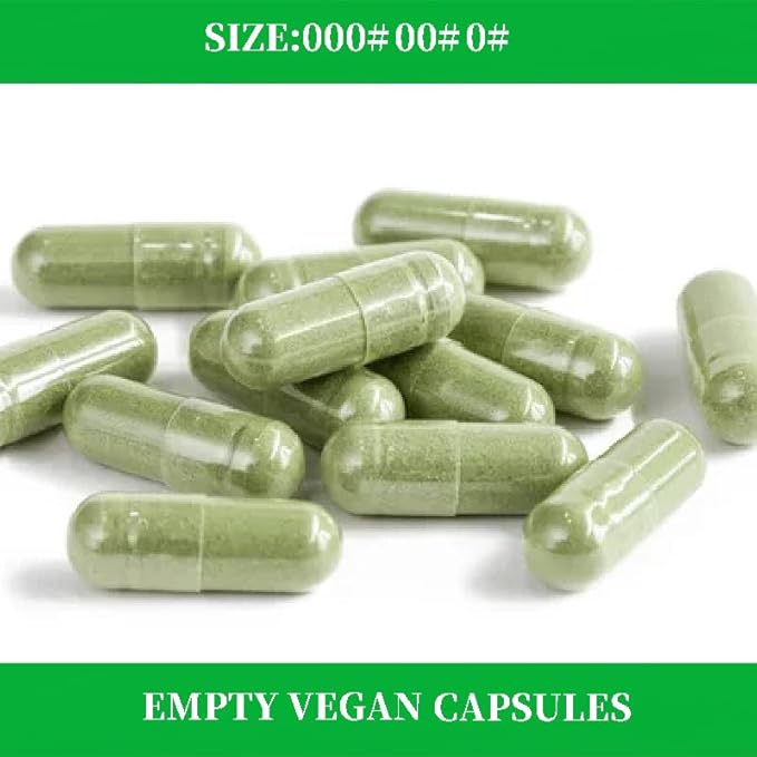 Empty Vegan Capsules Size 000 1000 Count Clear Transparent HPMC Vegetable Capsules for DIY Supplement Filling
