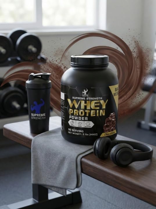 Whey Protein Powder 5 lbs – Premium Whey Isolate &amp Concentrate – 25g Protein for Muscle Gain &amp Recovery – Rich Chocolate Flavor – Proteína/Extreme for Fitness &amp Workout