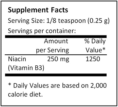 Niacin Vitamin B3 Pure Powder (500 Grams (1.1 lb))