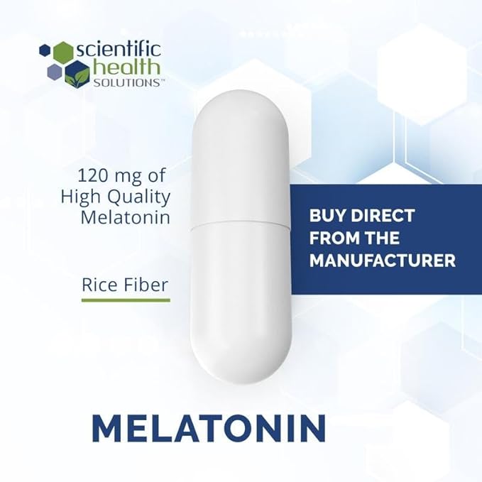 Melatonin 120mg | Single-Dose Melatonin in Easy-to-Swallow Capsules | Vegan Non-GMO &amp Gluten-Free | US-Made Extra Strength (30 Count (Pack of 1)