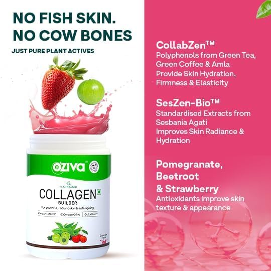 Collagen Watermelon for Skin Hair &amp Nails Plant-Based Collagen Peptides Supplement for Men &amp Women Non-GMO No Sugar Added Powder 125g