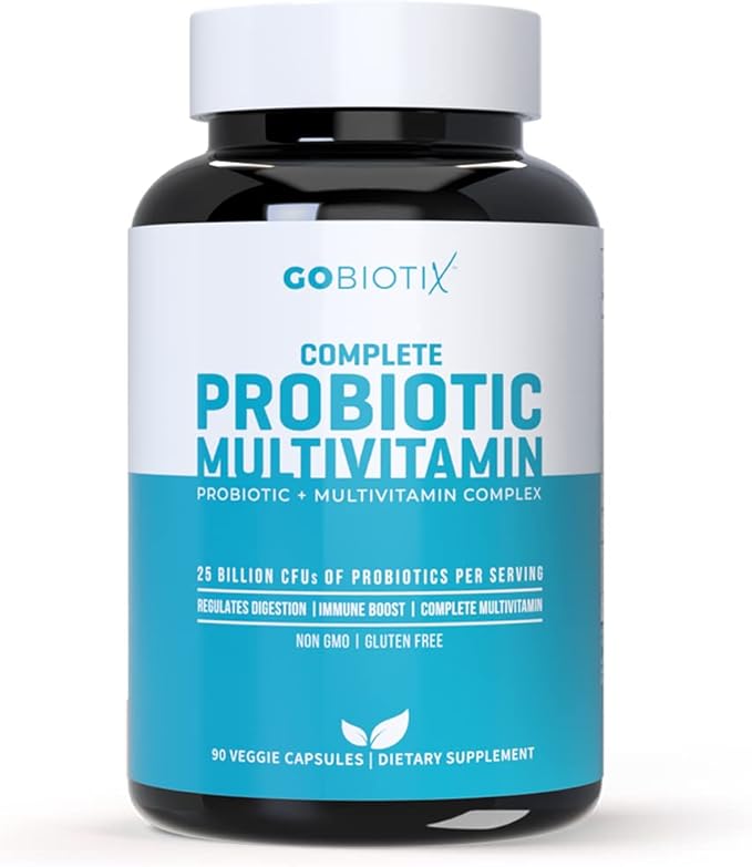 GOBIOTIX Probiotic Multivitamin | Daily Multivitamin with Probiotics &amp Detox Probiotic Supplement