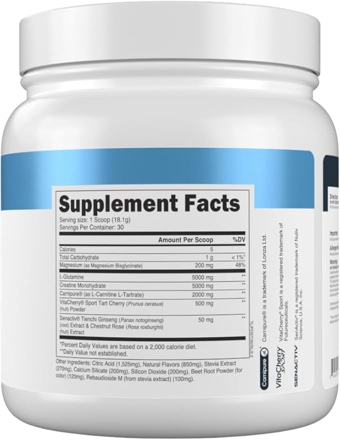 Transparent Labs Post - Post-Workout Recovery Muscle Builder with L-Glutamine Beta-Alanine and BetaPure Betaine Anhydrous for Muscle Recovery and Muscle Building - 30 Servings Strawberry Lemonade