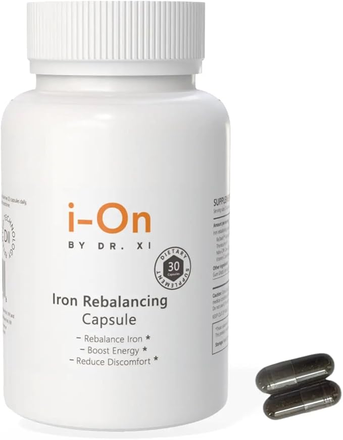 Iron Rebalancing Capsules with ReDaxin Theracurmin Camu Camu &amp Vitamin C – Daily Wellness &amp Nutritional Support – 30 Capsules