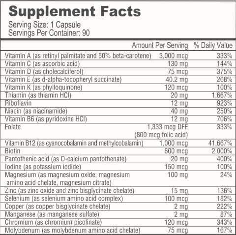 BariatricPal Duodenal Switch Complete 30-Day Supply Vitamin Pack (Iron-Free Capsule Calcium Citrate Soft Chews with Probiotics - French Caramel Vanilla)