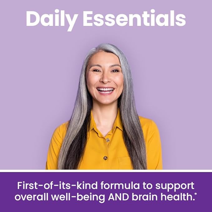 NeuroQ Daily Essentials Multivitamin – High‑Potency Brain &amp Body Support with Choline 550 mg PQQ CoQ10 Alpha Lipoic Acid – Supports Memory Energy Cognitive Focus &amp Daily Wellness – 60 Tab