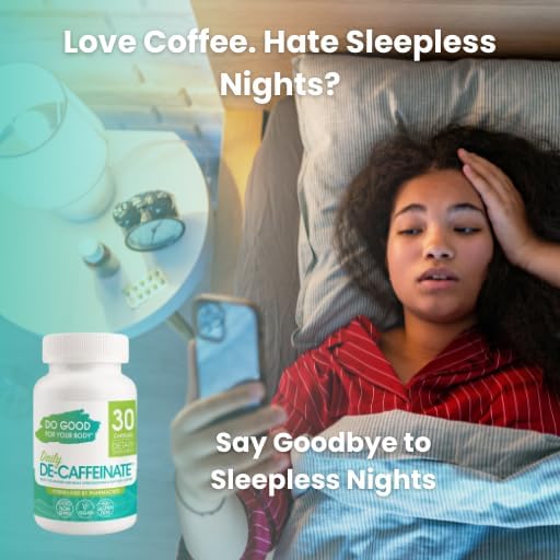 Daily De-Caffeinate for Coffee Lovers – Rutaecarpine Supplement for Relaxation After Caffeine – Non-Melatonin Non-Addictive Evening Formula 30 Capsules (Pack of 2)