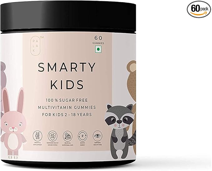 astha Palak Notes: Kids Multivitamin Multimineral I One Per Day I B Complex Vitamin C Vitamin A I Kids Immunity I No Fructose Corn Syrup No Preservative I Natural Flavour : 60 Gummies