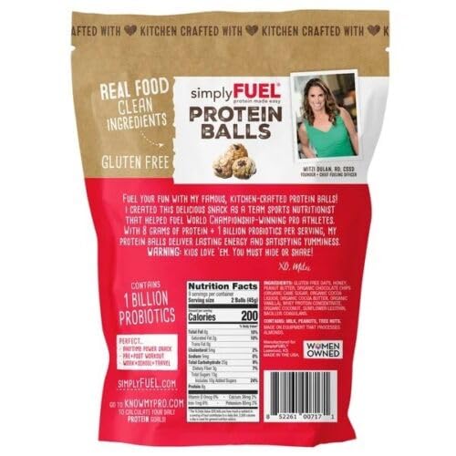 Simply Fuel Protein Balls Chocolate Coconut Peanut Butter (14.4 Ounce) (Pack of 1)