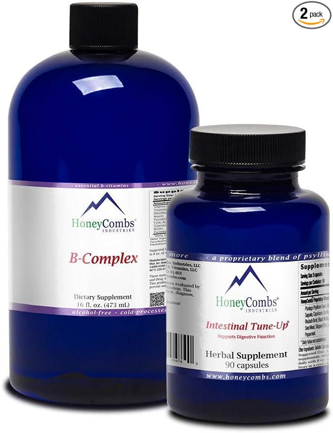 HoneyCombs Super B Complex 16 Oz + Intestinal Tune-Up