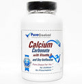 Calcium Carbonate 600mg with Vitamin D and Soy Isoflavone // 200 Capsules // Pure // by PureControl Supplements
