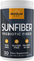 Sunfiber Prebiotic Fiber Supplement for Digestive Health - Promotes Gentle Regularity | Gluten Free Vegan Dairy Free Non-GMO Keto Tasteless | One Simple Ingredient | 30 Servings