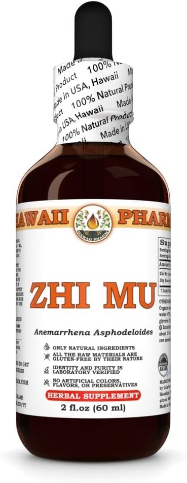 Zhi Mu (Anemarrhena Asphodeloides) Dry Root Tincture All Natural Vegan Pure Liquid Extract - 2 fl.oz