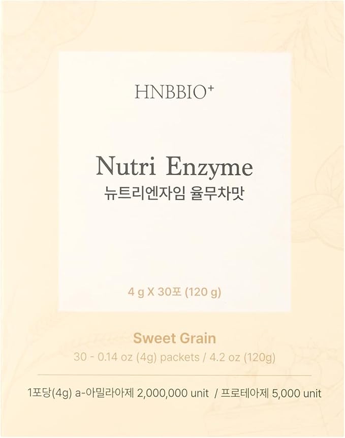 Korean Food Nutri Enzyme Sweet Grains (0.14oz*30ea) Dietary Fiber Essential Amino Acids Vitamins &amp Mineral Individual Packs