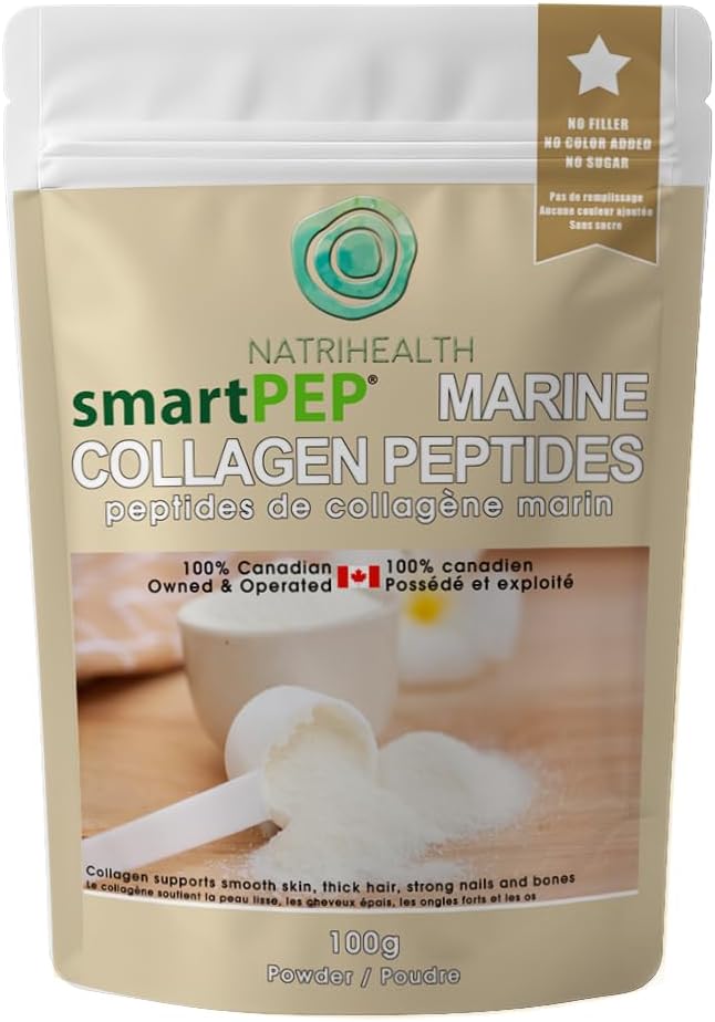 SmartPEP Hydrolized Marine Collagen Peptides Powder (100 gram) Wild Caught Fish Highly Digestible Marine Collagen Supplement Tasteless Great for Skin
