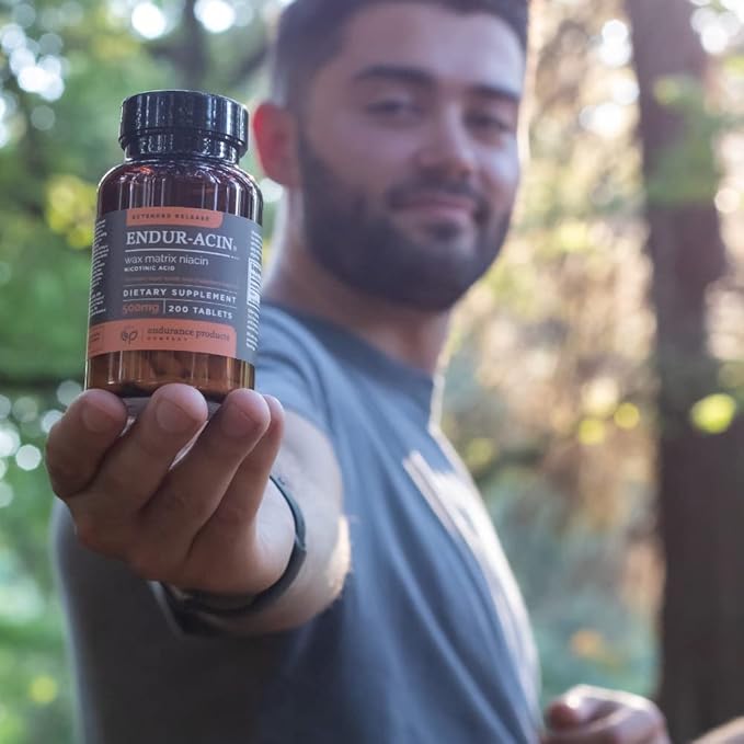 Endurance Products EPC Company NAD+ Niacinamide B3 Endur-Amide 500mg 200 Tablets and ENDUR-ACIN Niacin - Vitamin B3 Niacin 500mg Extended Release &amp Low-Flush 200 Tablets