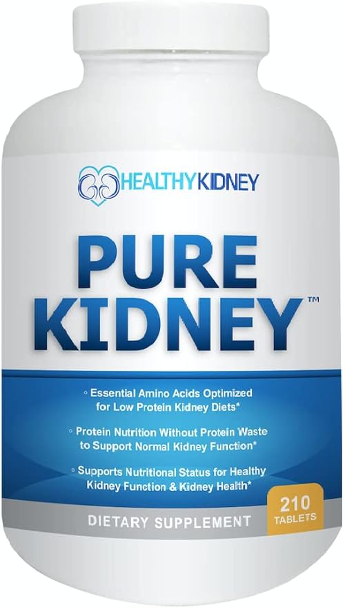 Kidney Restore &amp Pure Kidney 2-Pack Bundle for Kidney Cleansing &amp Supporting Protein Levels with A Low Protein Kidney Diet