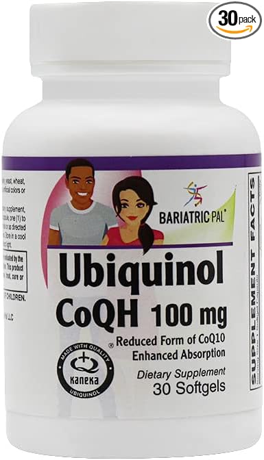 BariatricPal Ubiquinol CoQH 100mg Softgels (30 Count)