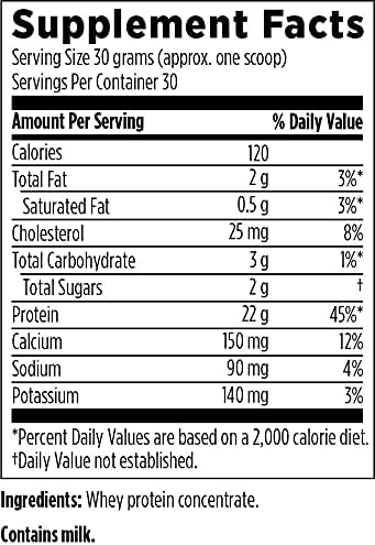 Designs for Health WheyCool - Grass Fed Whey Protein Powder Supplement with 22g Protein May Support Athletes Muscles + Energy - Non-GMO + Gluten-Free Unflavored + Unsweetened (30 Servings / 900g)