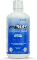 intraMAX Organic Liquid Multivitamin Non GMO Dairy Free Gluten Free Magnesium Vitamin D C and E Zinc (32 oz. Peach Mango)