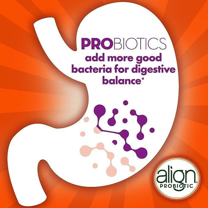Align DualBiotic Prebiotic + Probiotic for Women and Men Help Nourish and Add Good Bacteria for Digestive Support Natural Fruit Flavors 60 Gummies (Pack of 2)