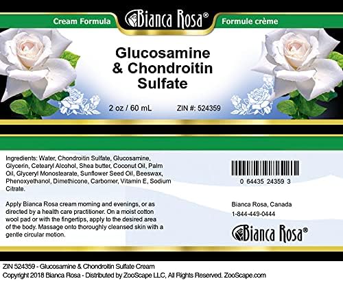 Bianca Rosa Glucosamine &amp Chondroitin Sulfate Cream (2 oz ZIN: 524359)