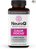 LifeSeasons NeuroQ Calm Focus Capsules - Stress Relief Supplement - Supports Mental Function &amp Relaxation - Sensoril Ashwagandha Magnesium GABA L-Theanine Andean Cocoa &amp Kava Kava - 60 Cap