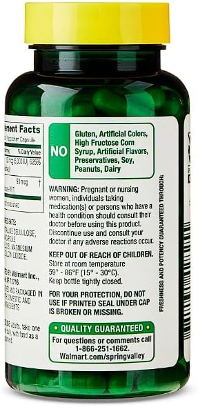 Vitamin K2 + D3 • 5000 IU D3 + Vitamin K2 • Bone Heart &amp Immune Support • 90 Vegetarian Capsules • Non-GMO by Spring Valley + Daily Supplement Tracker Sticker