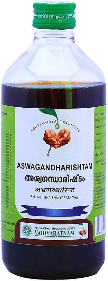 VAIDYARATNAM Aswagandharishtam 450 Ml| Ayurvedic Products | Ayurveda Products Products