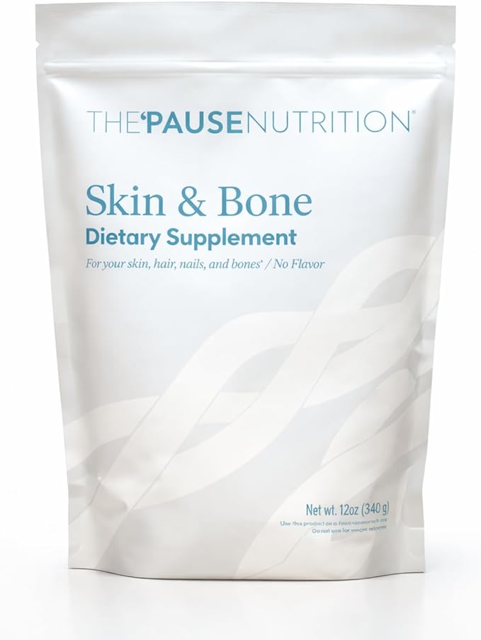 The 'Pause Life Skin &amp Bone Verisol &amp Fortibone Collagen Peptides Powder Formula with Hyaluronic Acid and Vitamin C Gluten Free Supplement Skin Nails &amp Hair Support Unflavored Easy