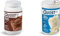 Quest Nutrition Chocolate Milkshake Protein Powder 22g Protein 1g Sugar Low Carb Gluten Free 3 Pound 43 Servings &amp Vanilla Milkshake Protein Powder 24g of Protein 1g of Sugar Low Carb