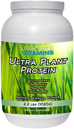LifeSource Ultra Plant Protein- Raw Vegan Plant Based Protein- Vanilla 2.2 lbs
