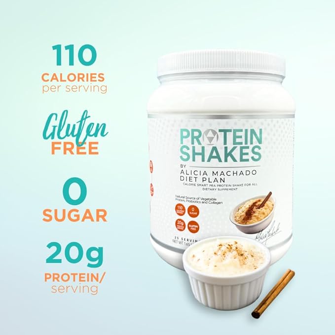 Rice Pudding Meal Replacement Shake 25 Servings Vegan Dairy-Free 20g Protein Collagen Convenient Nutrition for Weight Management