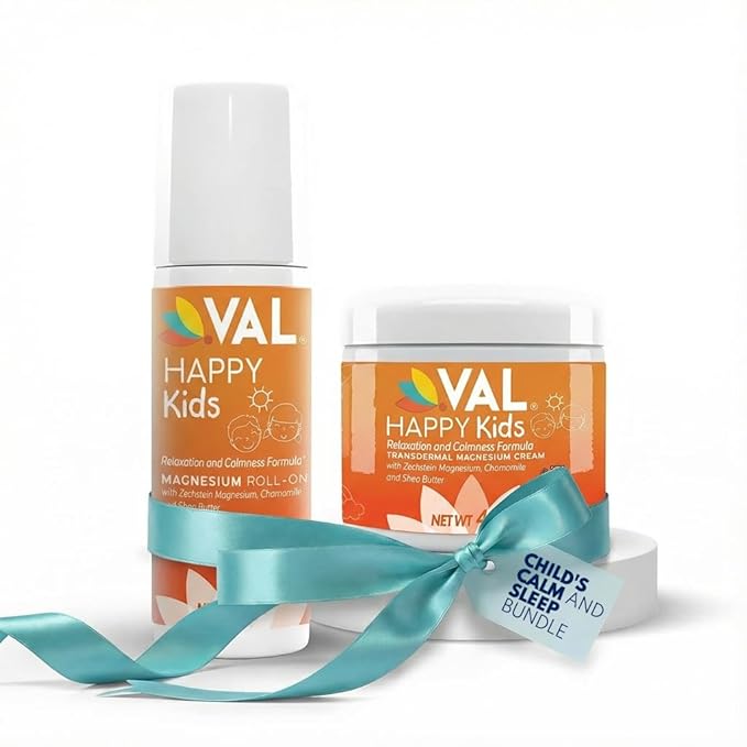 Child's Calm and Sleep Bundle: VAL Magnesium Roll-on &amp Cream