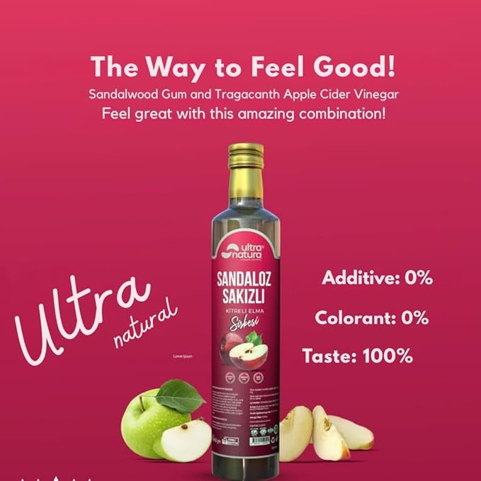 Applee Cider Vinegar Sandarac Gum &amp Kettle Fermented Natural Additive-Free Turkish - 16.9 fl oz - PACK OF 3