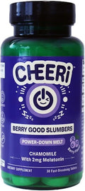 Berry Good Slumbers Melt Sleep Support Supplement with Melatonin Magnesium and Chamomile