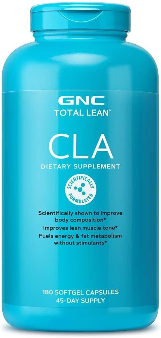 GNC Total Lean Premium CLA 3-6-9 | Improves Body Composition &amp Muscle Tone Fuels Energy Without Stimulants Supports Cardiovascular &amp Joint Health | 120 Softgel Capsules