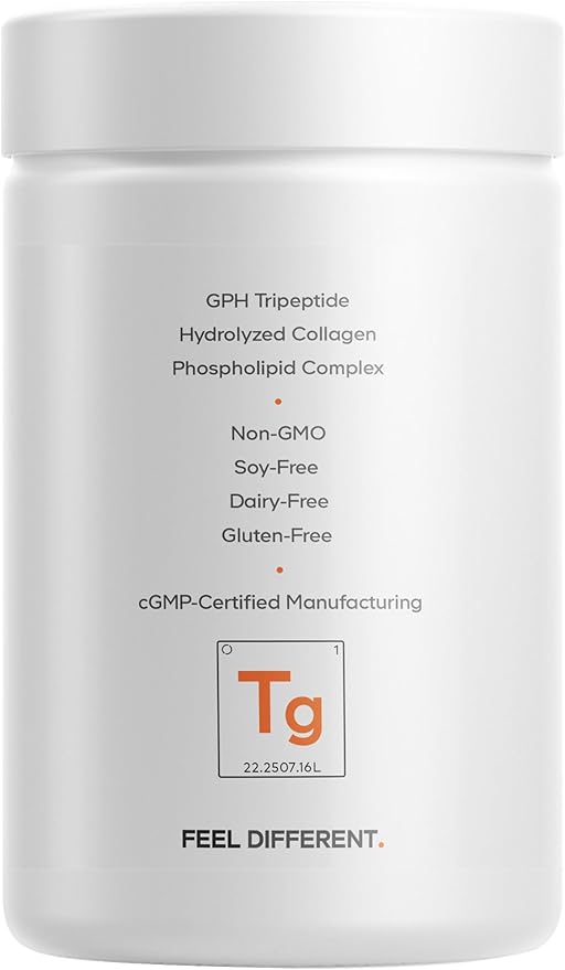 Codeage Liposomal Tripeptide GPH+ Supplement - Verisol Bioactive Beauty Collagen Peptides - Hyaluronic Acid - Skin Structure Support - GPH Tripeptide - Glycine–Proline–Hydroxyproline - 120 Capsules