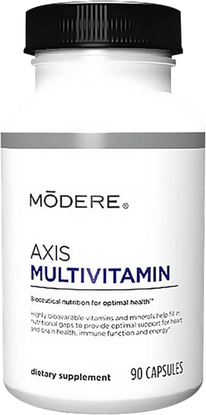Modere Axis Multivitamin Supplement - Daily Essential Vitamins &amp Minerals for Overall Health and Wellness Support for Adults Immune - 90 Capsules