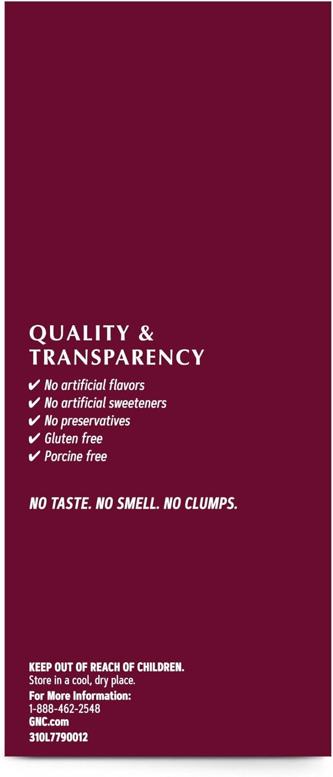GNC Premier Collagen Powder with 6 Essential Beauty Support Ingredients Unflavored 20 Stick Packs